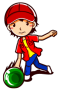 ボウリングのイラスト