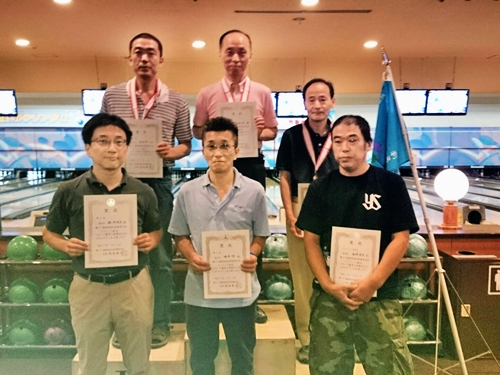 表彰台一般男子6人