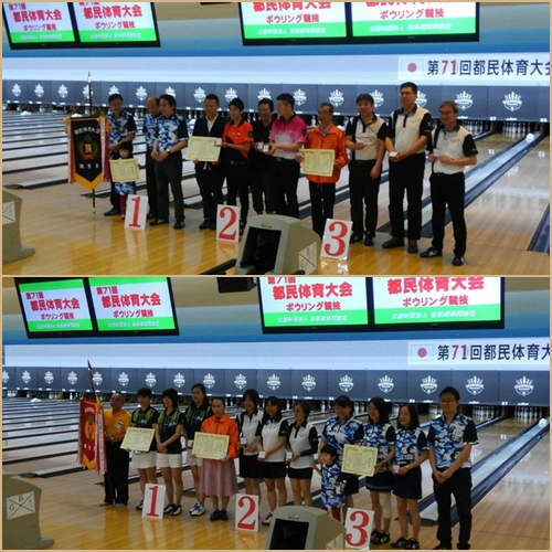 男子表彰者、女子表彰者